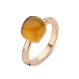 Mini Sweety with madeira citrine and mother of pearl_