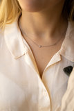 Birthstone Necklace: 1 stone + 1 letter_