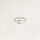 Bague solitaire taille brillant -  OR5535_