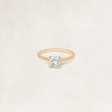 Cushion cut solitaire ring -  OR5250_