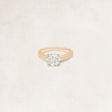 Bague solitaire taille brillant -  OR5039_