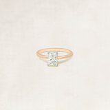 Radiant solitaire ring - OR5083_