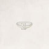 Radiant cut solitaire ring -  OR5083_
