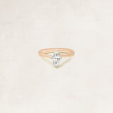 Bague solitaire taille marquise - OR5077_