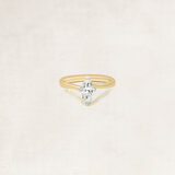 Bague solitaire taille marquise - OR5077_