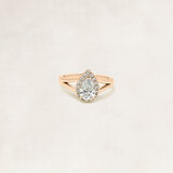 Pear cut halo ring - OR5413_