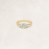 Briljant trilogy ring met princess zijdiamanten- OR5105_
