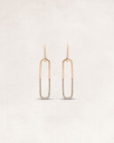 Gold earrings with diamonds - OR72427_