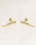 Gouden oorbellen met diamant - OR61731_