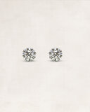 Gold earrings with diamonds - OR69073_