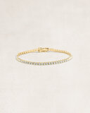 Gold tennis bracelet with diamonds - OR72909_