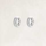 Creole earring diamonds - OR10862_