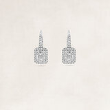 Gold earrings with diamonds - OR72727_