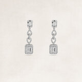 Gold earrings with diamonds - OR73859_