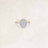 Golden ring with diamond - OR69874_