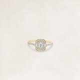 Golden ring with diamond - OR75662_