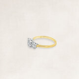 Golden ring with diamond - OR69960_