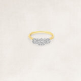 Golden ring with diamond - OR69960_