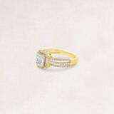 Golden ring with diamond - OR73362_