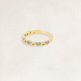 Golden ring with diamond - OR61695_