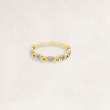 Golden ring with diamond - OR61695_