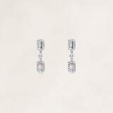 Gold earrings with diamonds - OR62352_