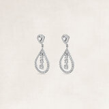 Gold earrings with diamonds - OR62394_