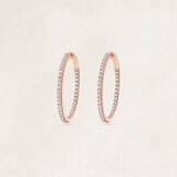 Creole earring diamonds - OR75264_