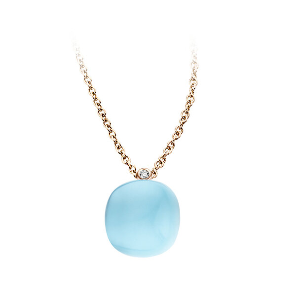Mini Sweety with blue topaz, mother of pearl and turquoise