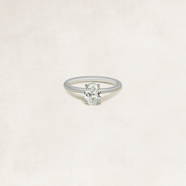 Oval cut solitaire ring - OR5024