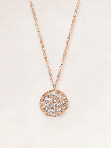 Gold Necklace with diamond- OR72289