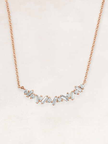 Gold Necklace with diamond  - OR70268