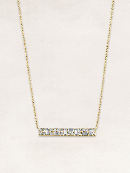 Gold Necklace with diamond - OR70951