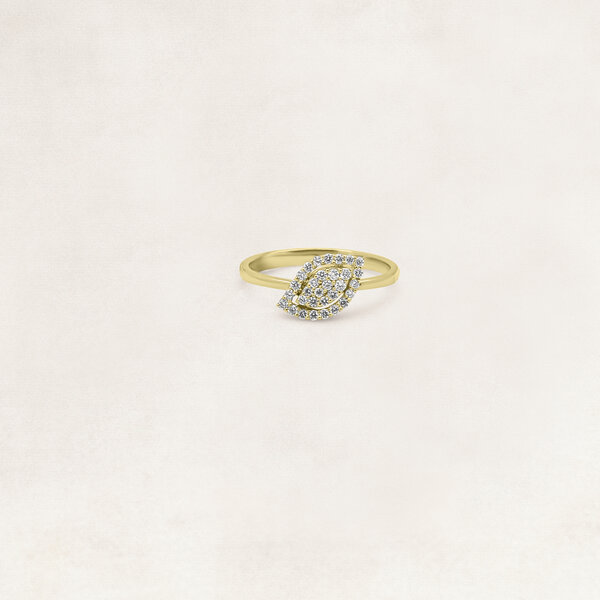Gold ring with diamond- OR62801