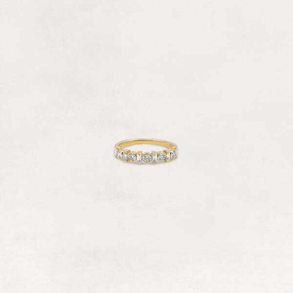 Gold ring with diamond- OR70949