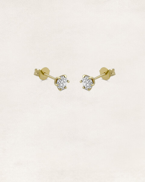 Brilliant cut solitaire earrings - OR61861