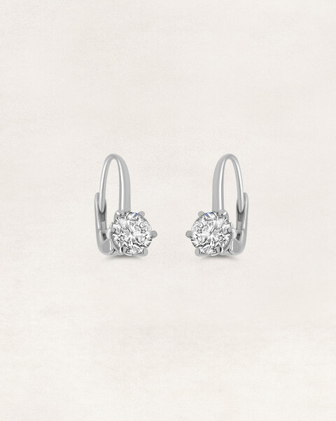 Brilliant cut solitaire earrings - OR5548