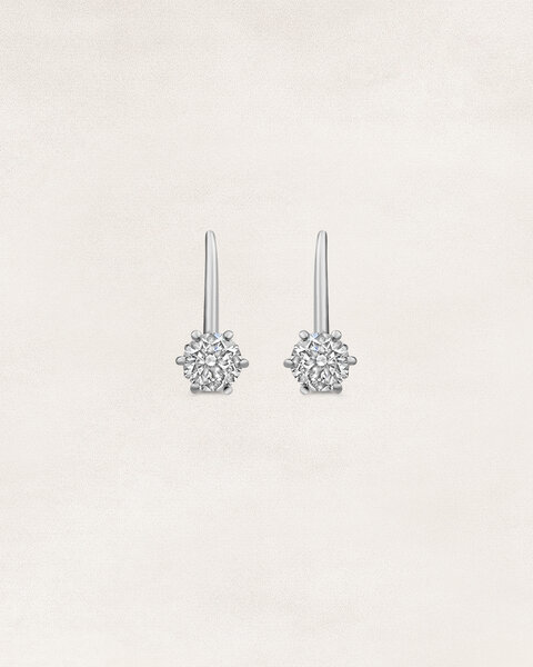 Brilliant cut solitaire earrings - OR5548
