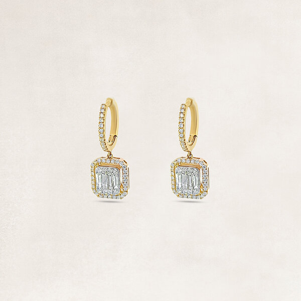 Creole earring diamonds - OR73485