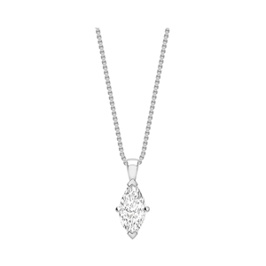 Pendentif solitaire taille marquise