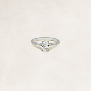 Oval cut solitaire ring - OR5024