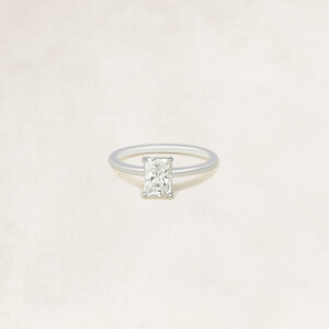 Bague solitaire taille radiant -  OR5083