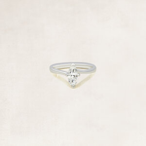 Bague solitaire taille marquise - OR5077