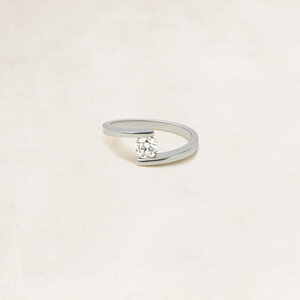 Bague solitaire taille brillant -  OR9474