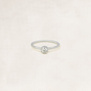 Bague solitaire taille brillant -  OR9549
