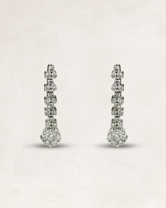 Gold earrings with diamonds - OR10709