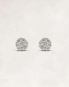 Gold earrings with diamonds - OR22903
