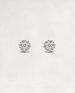 Gouden oorbellen met diamant - OR62738