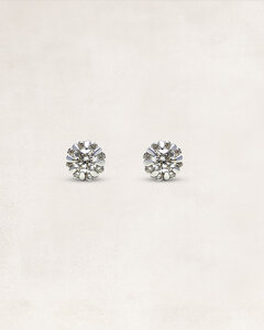 Gold earrings with diamonds - OR69073