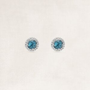 Boucle d'oreille avec saphir et diamants - OR2417